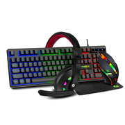 FRONTECH Dragon Warrior Gaming 4 in 1 Gaming Combo Set of Gaming Keyboard with RGB LED Backlit, Mouse with 1200 DPI, Mousepad and Premium Gaming Headphone, (KB-0038P, Black) Share Tweet